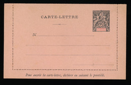 ETABLISSEMENTS DE L'OCEANIE - Carte Lettre   25 CENT - Lettres & Documents