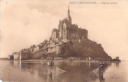 CPA Le Mont Saint Michel - Coté Du Nord Est - Animé - Marée Basse - Le Mont Saint Michel