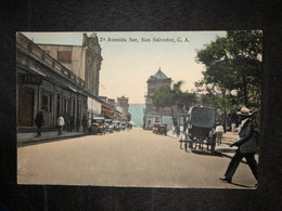 Postcard 2nd Avenue In San Salvador 1930 - El Salvador