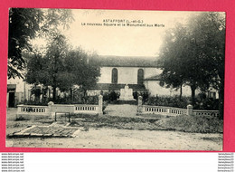 CAP (Réf : X196) ASTAFFORT (47 LOT & GARONNE) Le Nouveau Square Et Le Monument Aux Morts - Astaffort