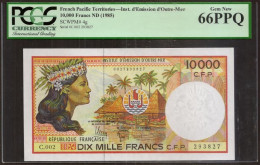 FRENCH PACIFIC (FPT). 10000 Francs (1985). Pick 4g. UNC - Autres - Océanie