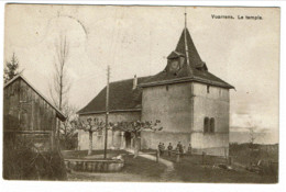 Suisse - VUARRENS  * Carte Peu Courrante Et Animée - Le Temple * - Vuarrens