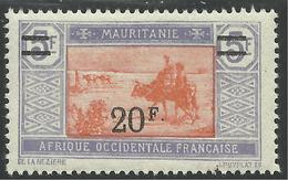 MAURITANIE 1927 YT 56** - Unused Stamps