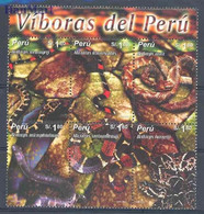 Peru 2004 Mi 1907-1912 MNH  (ZS3 PRUsech1907-1912) - Serpientes