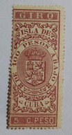 Islas Du Cuba 1868 ..Spanish Tax Giro Stamp MNH ..w Original Gum. - Portomarken