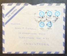 Argentina - Multifranking Cover To England 1980 - Covers & Documents