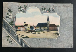 AK Litho Gruss Aus ALTÖTTING Bayern Gestempelt Altötting 1909 - Altötting