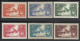 GUINEE 1938 YT 125/130** MNH - Unused Stamps