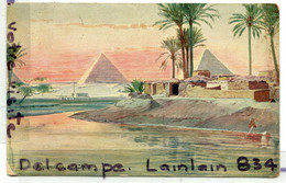 - EGYPTE - Cairo - Pyramiden Zu Gizeh, Ancienne, épaisse, écrite, 1911, TBE, Scans. - Piramidi