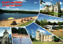 Saint-Mathieu - Carte Multivues Avec Le Camping - Saint Mathieu