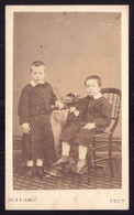 Fotografia Antiga 2 Crianças - PHOTOGRAPHIA SALA & IRMÃO Porto. Old CDV Photo PORTUGAL - Alte (vor 1900)