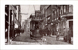 (1 G 1) UK Scotland - (old Postcard) - Dunfermlime High Street Tramway - Fife