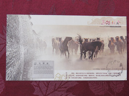 China 2020 FDC Stationery Postcard - Year Of The Horse - Briefe U. Dokumente