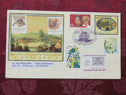 Australia 2020 FDC (2000) Cover To Nicaragua - Lady Diana - Ship - Animals - Parrots - Flowers - Fish - Cartas & Documentos