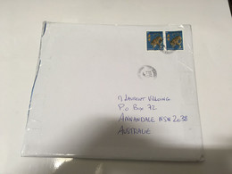 (1 G 4) 2 Large Letters Posted From FRANCE To Australia During COVID-19 Crisis (with 3 +2 Stamps) 26 X 17 Cm - Briefe U. Dokumente