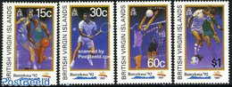 Virgin Islands 1992 Olympic Games 4v, Mint NH, Sport - Basketball - Olympic Games - Tennis - Volleyball - Baloncesto