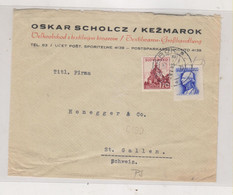 SLOVAKIA WW II 1943 KEZMAROK Nice Cover To Switzerland - Covers & Documents