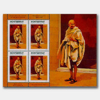 Montserrat 1988 Mahatma Gandhi Montserrat Famous Men & Women Of 20th Century Stamp MS MNH  (**) - Montserrat