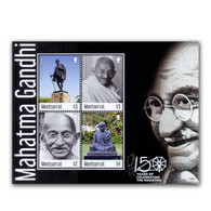 2019 – Mahatma Gandhi Montserrat 150th Birth Anniv. 4v Sheetlet MS MNH  (**) - Montserrat