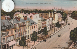 51 -  Carte Postale Ancienne De   REIMS   Place D'Erlon     Vers La Gare - Reims