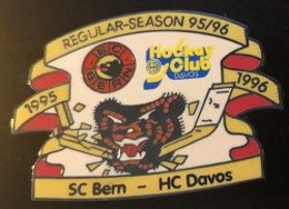 HOCKEY SUR GLACE - SUISSE - SCHWEIZ - SWITZERLAND - REGULAR SAISON 95/96 - SC BERN / HC DAVOS - ICE - EGF -  (29) - Sport Invernali