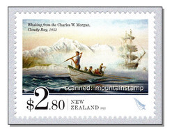 New Zealand 2022 Tapuae-O-Ueneku 2885 M Mountains Berge Montagnes Sailing Boat Fishing Whaling Ship MNH ** - Nuevos