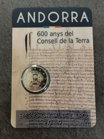 COINCARD 2 EURO ANDORRE 2019 / CONSEIL DE LA TERRE / ANDORRA EUROS - Andorre