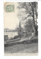 Cpa, 23, La Courtine-Creuse, L'Eglise De St-Denis, Voyagée 1916, - Autres & Non Classés