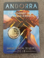 COINCARD 2 EURO ANDORRE 2018 / CONSTITUTION D'ANDORRE / ANDORRA EUROS - Andorra