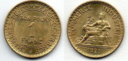 1 Franc 1921 SPL - Andere & Zonder Classificatie