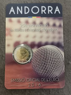 COINCARD 2 EURO ANDORRE 2016 / RADIO ET TELEVISION / ANDORRA EUROS - Andorra