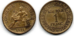 1 Franc 1921 3 ème République SUP - Other & Unclassified