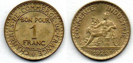 1 Franc 1922 SPL - Autres & Non Classés