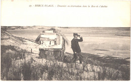 FR62 BERCK PLAGE - Journé 37 - Douanier En Observation Dans La Baie D'Autbie - Animée - Belle - Berck