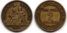 2 Francs 1920 Chambre De Commerce TB+ - Sonstige & Ohne Zuordnung