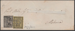 15 - Parma  Lettera Da Parma Del 1852 Per Modena, Affrancata Con 10 C. Bianco N. 2 E 5 C. Giallo N. 1a. Al Verso Annullo - Parma