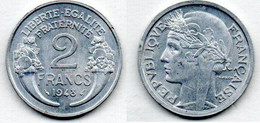 2 Francs 1948 SPL - Andere & Zonder Classificatie