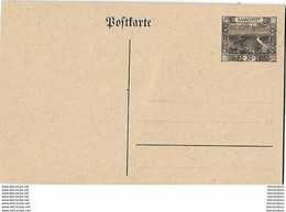 138 - 36 - Entier Postal Neuf 30  Saargebiet - Enteros Postales