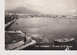 TORRE ANNUNZIATA  NAPOLI IL PORTO ED IL  VESUVIO  VG - Torre Annunziata