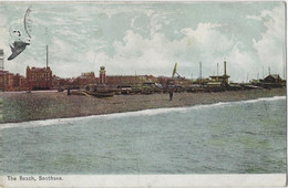 Southsea.   -   The Beach.   -   1907    Hythe  Southampton   Naar   Blandford - Southsea