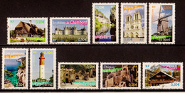 2004  N° 3702 à 3711  SERIE COMPLETE  Neufs** (faciale: 5.00€) - Unused Stamps
