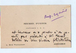 VP19.754 - GRENOBLE - CDV - Carte De Visite - Mr Michel FUGIER Ingénieur I. E. G. - Cartes De Visite