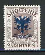ALBA - 1920  Yv. N°  101 *  20q  Pce De Wied Surchargé   Cote  45  Euro  BE 2 Scans - Albania