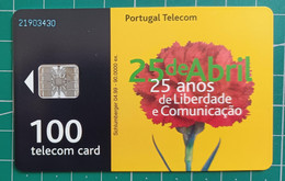 PORTUGAL PHONECARD  APRIL 25 MINT - Portugal