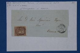 650 ESPANA  BELLE LETTRE 1868  ANTEQUERA  POUR OSUNA  +++AFFRANCH. INTERESSANT - Briefe U. Dokumente