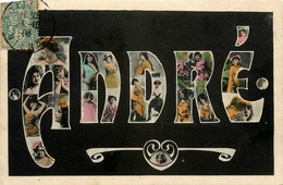 ANDRE André * Carte Photo * Prénom Name * Art Nouveau Jugenstil - Prénoms