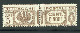 Regno D'Italia (1930) - Pacchi Postali, 5 Cent.  ** - Pacchi Postali