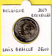 2 Euro Commémorative BICENTENAIRE DE LA NAISSANCE DE LOUIS BRAILLE - BELGIQUE 2009 - Sammlungen