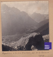 Vue Argentière & Col Des Montets Depuis Moraine Du Glacier - Chamonix Mont-Blanc Photo Stéréoscopique 1919 Alpes C7-4 - Stereo-Photographie