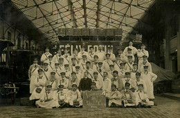 Paris 19ème * Carte Photo * Les Livreurs De La Maison FELIX POTIN En 1906 * Usine Industrie Commerce Félix Potin - Paris (19)